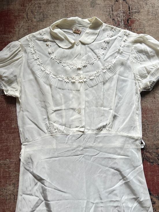 Dresses & Skirts - Antique 1930s/40s Cream Maxi Dress